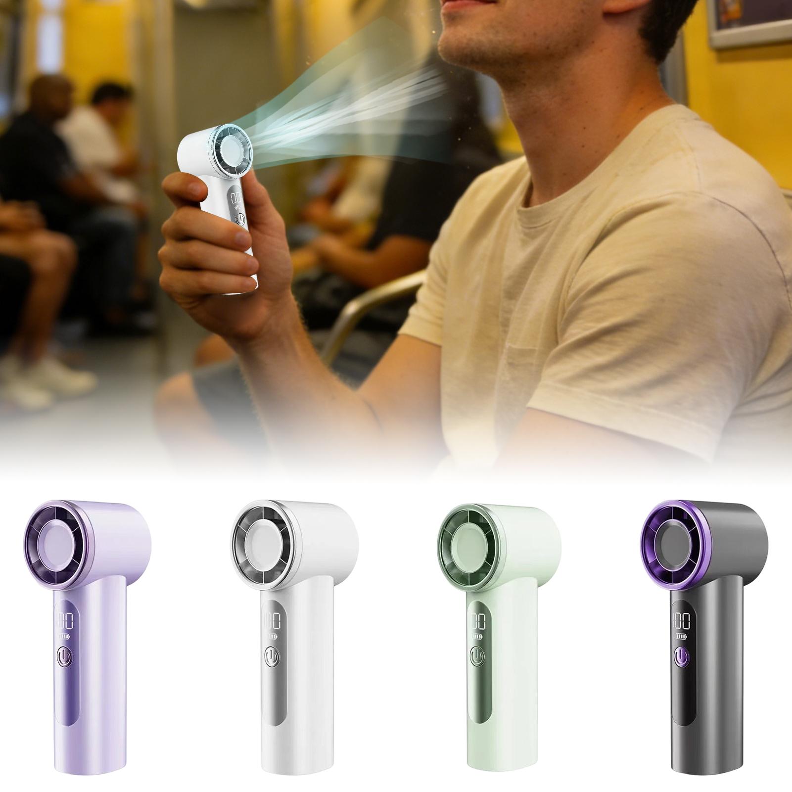 Usb Fan Silent - USB充電式ミニハンドヘルドファン、旅行、オフィス、屋外、自宅、キャンプ、テーマパーク、通勤用のポータブル静音冷却ツール