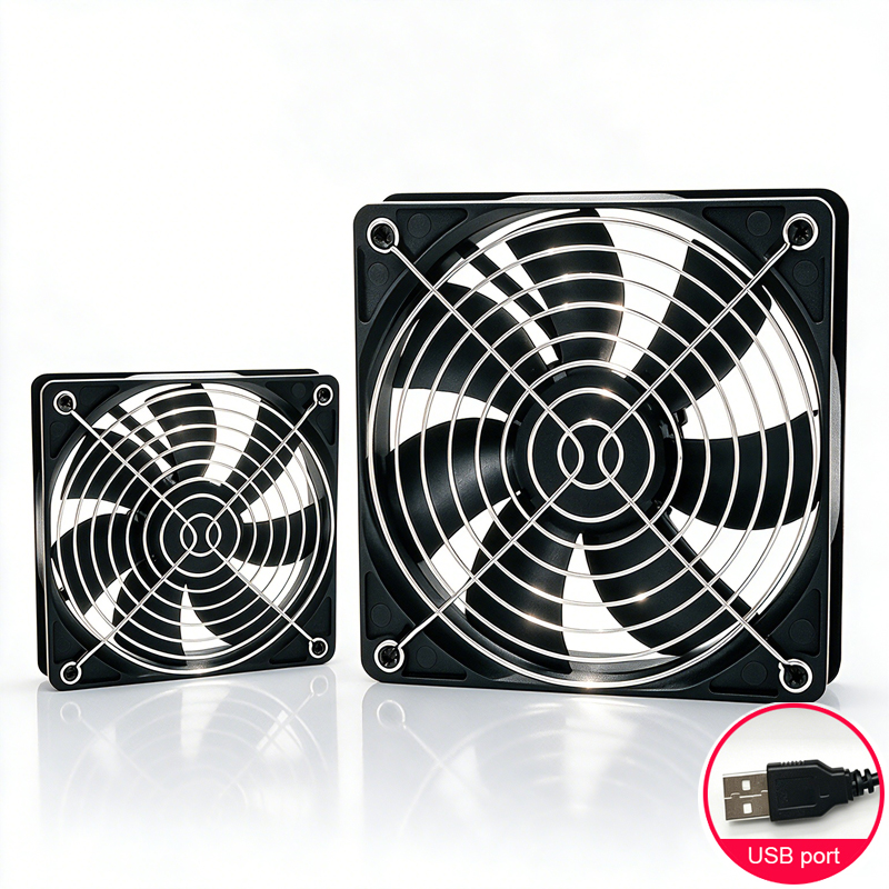 Usb Fan Silent - USB冷却ファン ルーター セットトップボックス テレビ キャットクーラー 換気扇