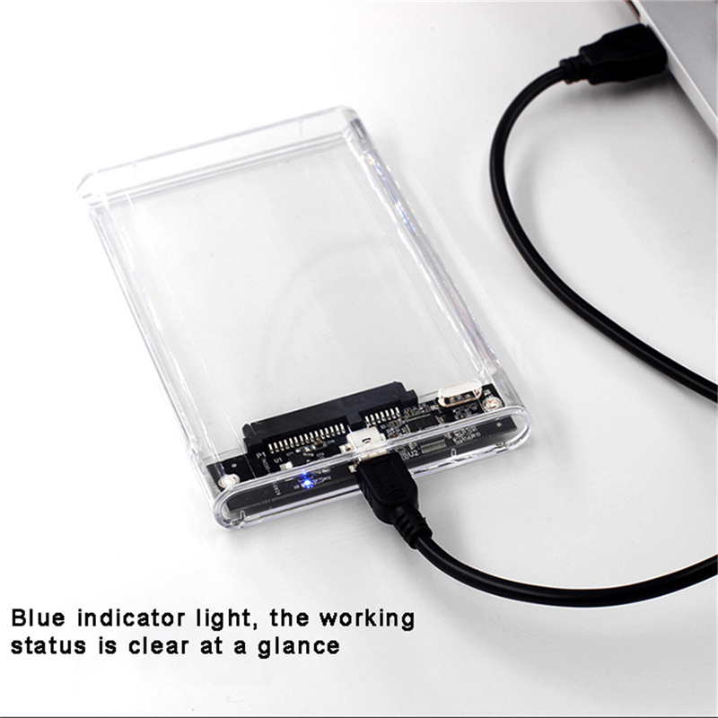 Portable Ssd Enclosure - 透明HDDケース HDDエンクロージャ 2.5インチSSD SATA to USB2.0