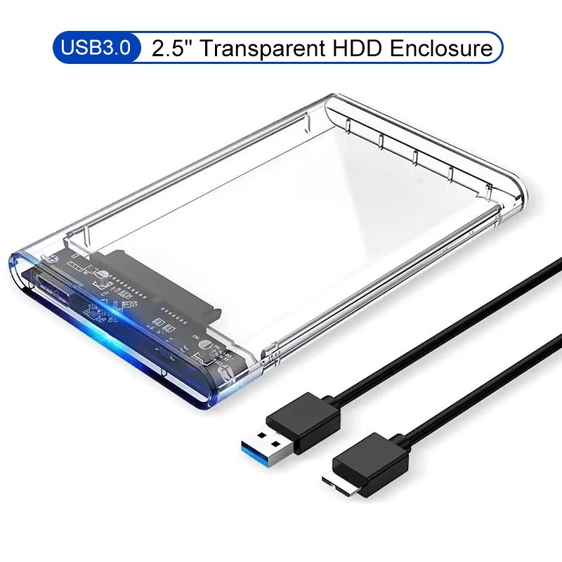 Portable Ssd Enclosure - USB Type C 透明2.5インチ外付けストレージケース SATA to