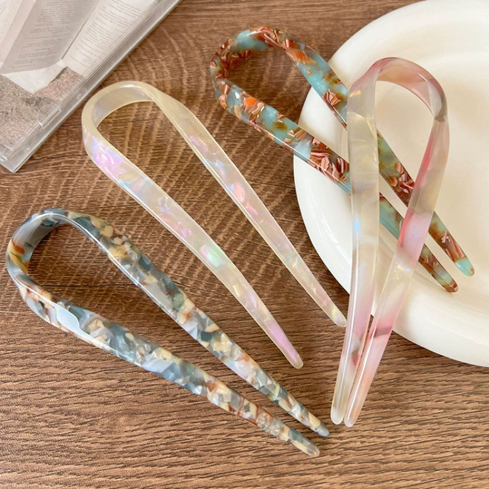 Tech Accessories For Women - レトロなU字型ヘアクリップ レディース エレガントな気質 ポニーテールヘアピン ファッション ガールズ