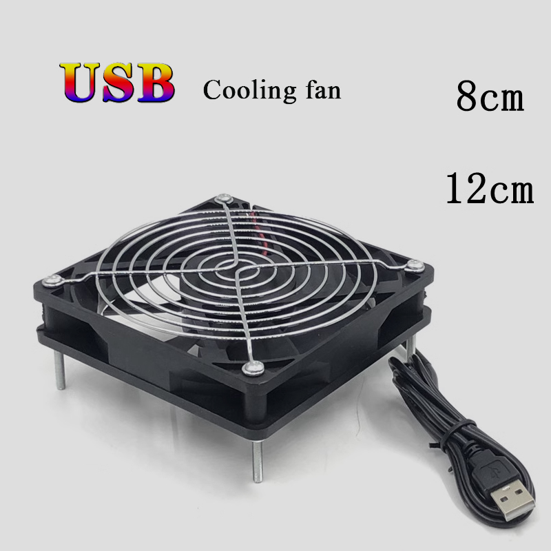 Usb Fan Silent - 8/12 センチメートル 12V USB 電源コンピュータ PC