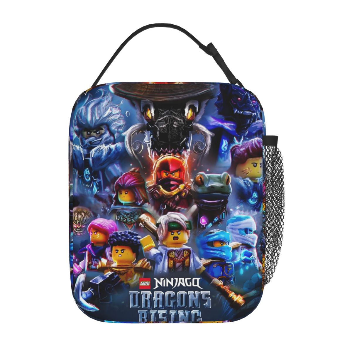 Tech Accessories Organizer - カスタム N-Ninjagos ヒーローチーム 再利用可能なランチボックス 多機能アニメゲーム サーマルクーラー