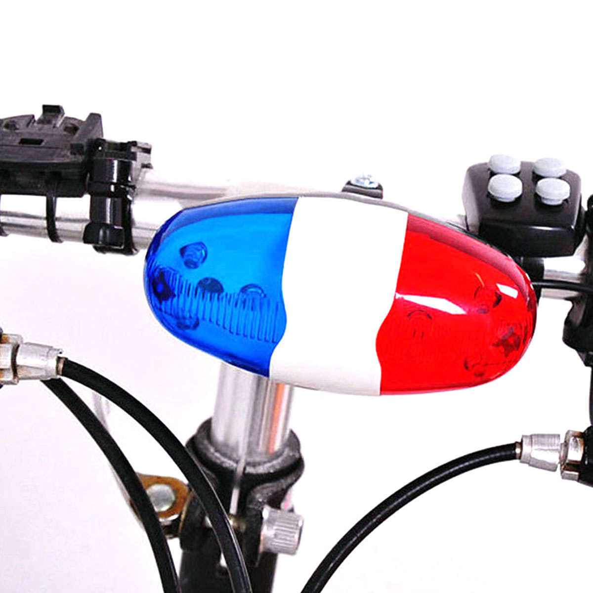 Tech Bike Accessories - 子供のための技術主導の警察のサイレンライト、トランペットの音、安全ライト、防水アクセサリー、自転車、サイレン
