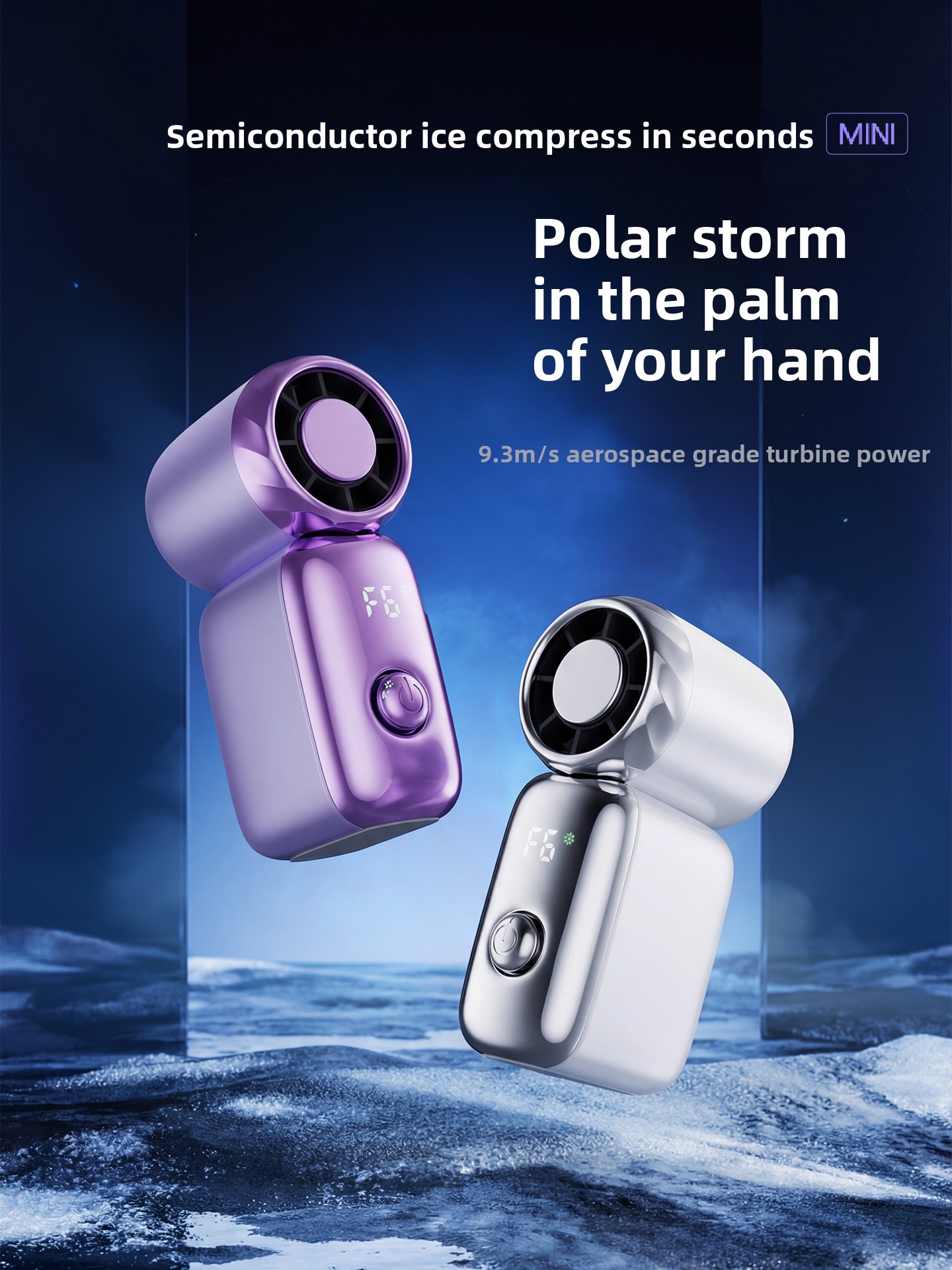 Usb Fan Silent - ミニハンドヘルドファン半導体冷却アイスコンプレスUSB充電式サイレントポータブルファン