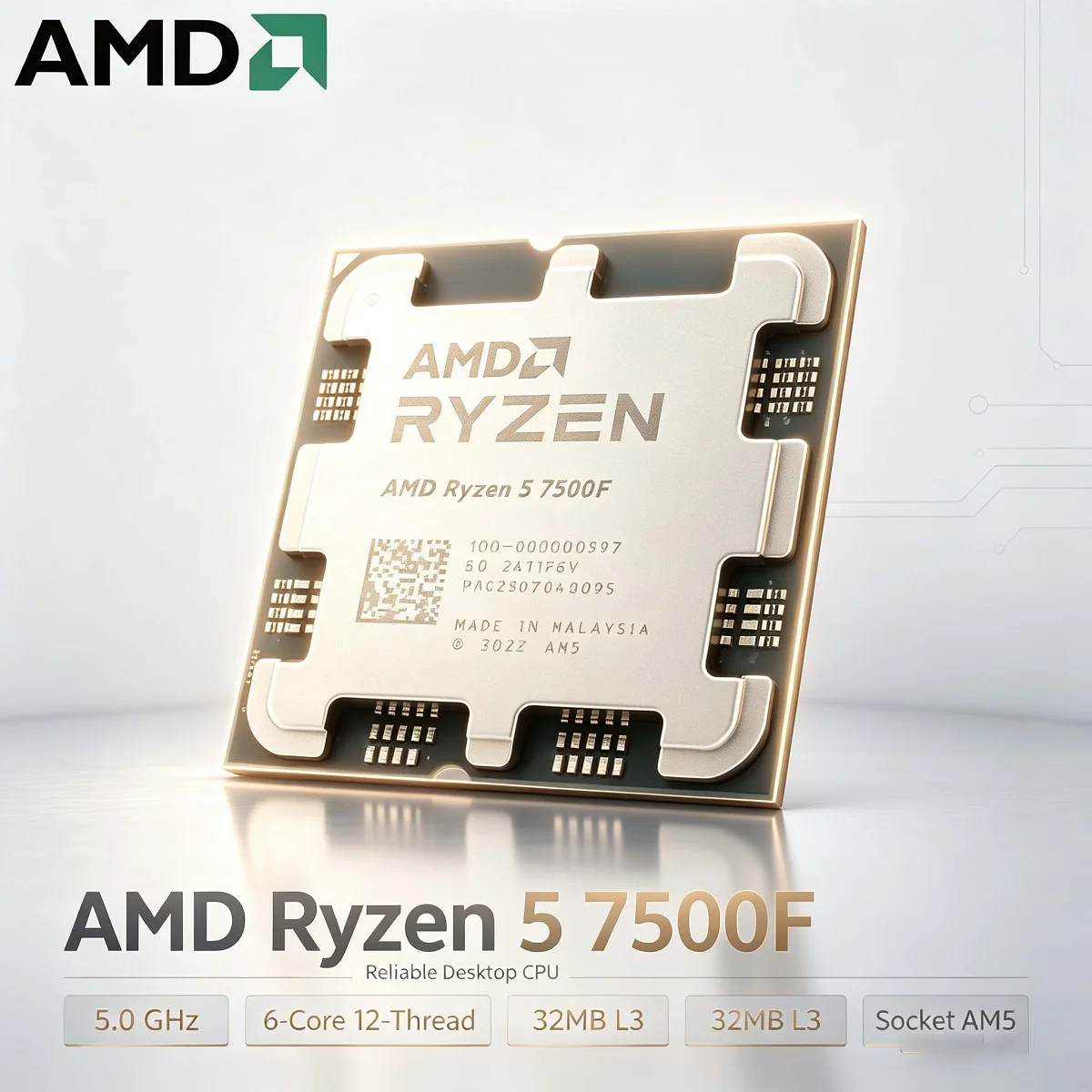 Amd Cpu Ryzen 5 - 新しいトレイ AMD Ryzen 5 7500F 6コア