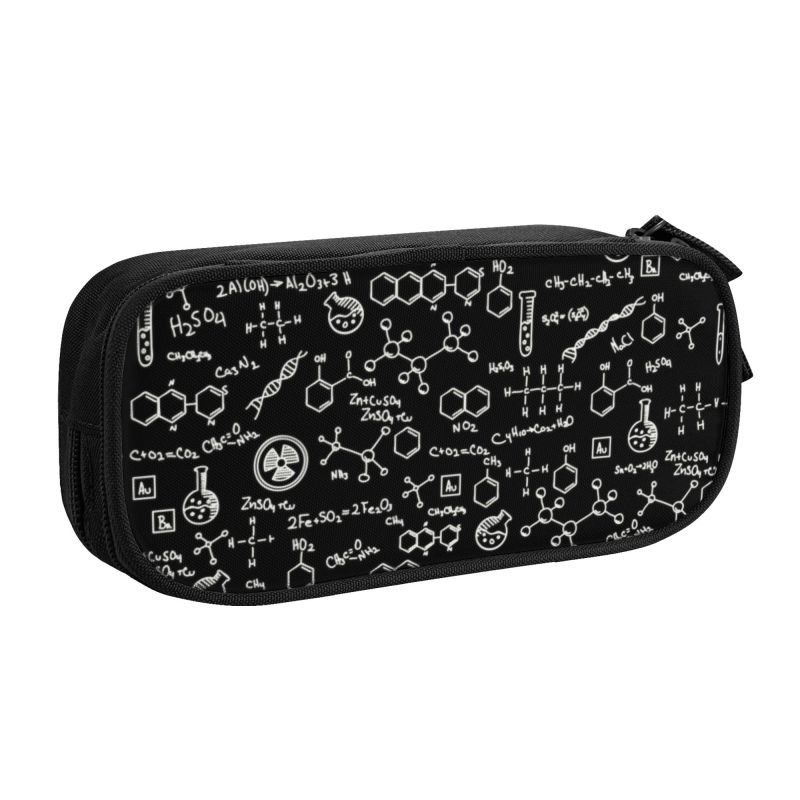 科学化学パターンペンシルケース,大容量,実験室用,ペンバッグ - Tech Girl Accessories のレビューと価格