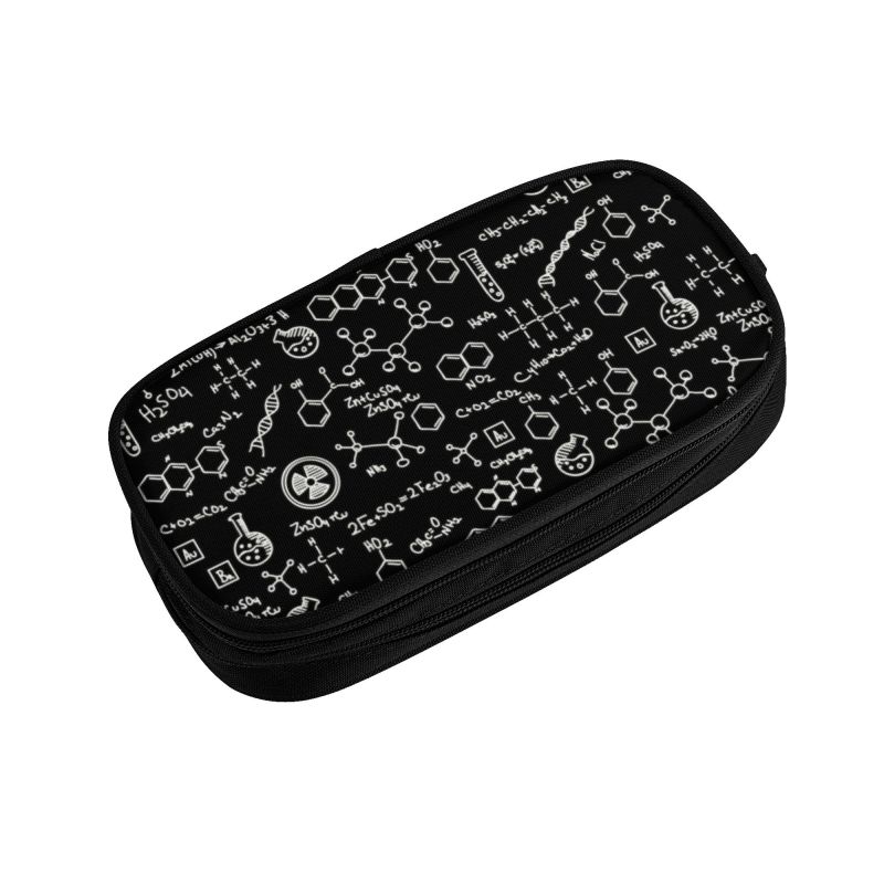 科学化学パターンペンシルケース,大容量,実験室用,ペンバッグ - Tech Girl Accessories のレビューと価格