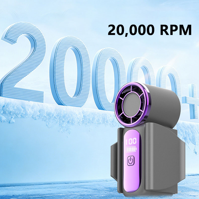 USB充電式ミニハンドヘルドファン超静音デジタルディスプレイ - Usb Fan Silent のレビューと価格
