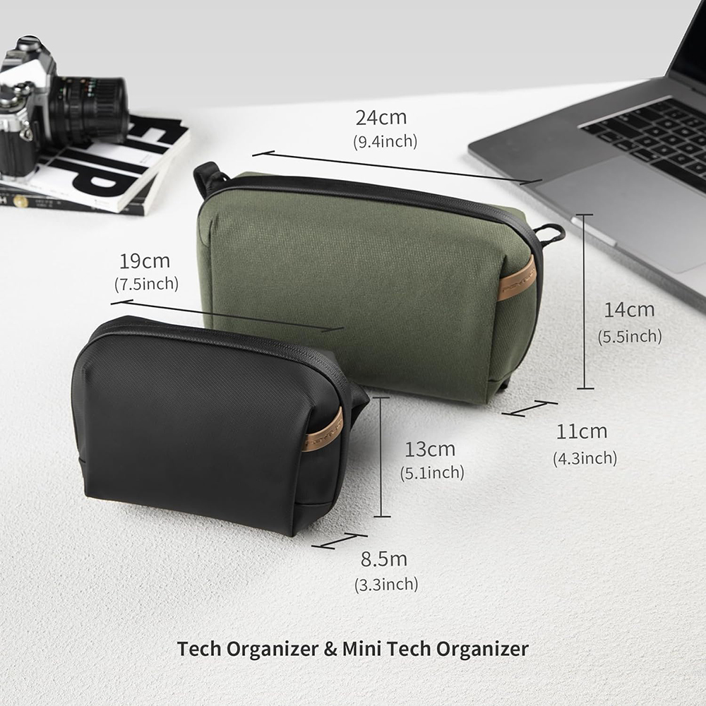 Pgytech-ケーブル、電話バッテリー、電子機器オーガナイ - Tech Accessories Bag のレビューと価格