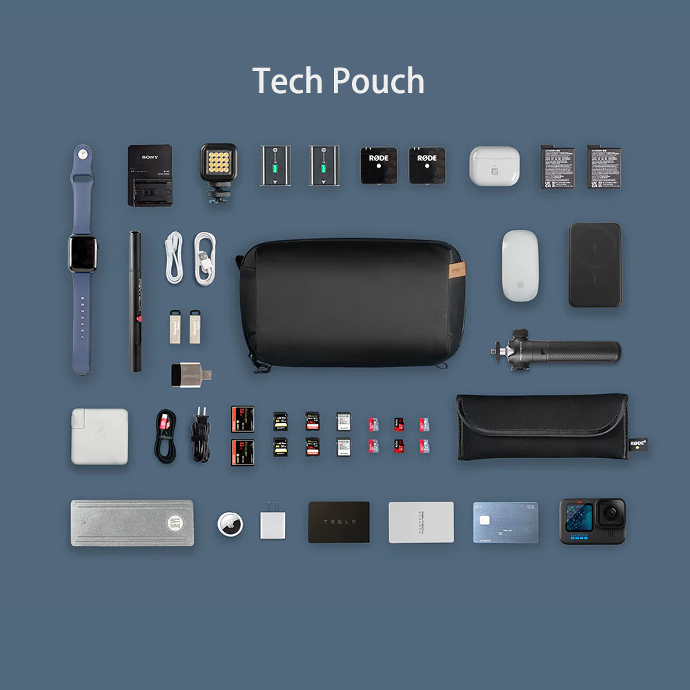 Pgytech-ケーブル、電話バッテリー、電子機器オーガナイ - Tech Accessories Bag のレビューと価格