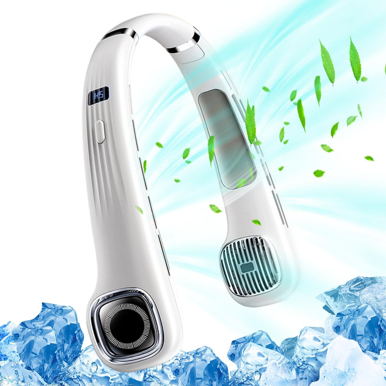 ハンギングネックファン ポータブルUSB充電式ブレードレス冷 - Usb Fan Silent のレビューと価格