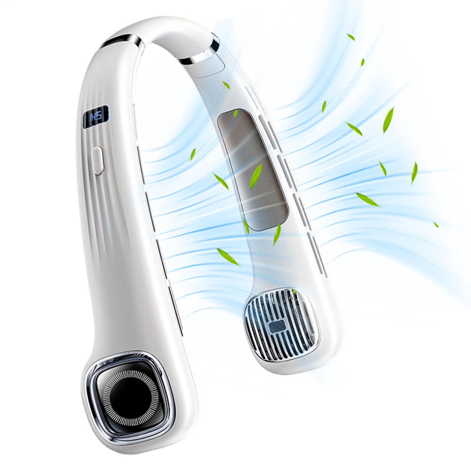 ハンギングネックファン ポータブルUSB充電式ブレードレス冷 - Usb Fan Silent のレビューと価格