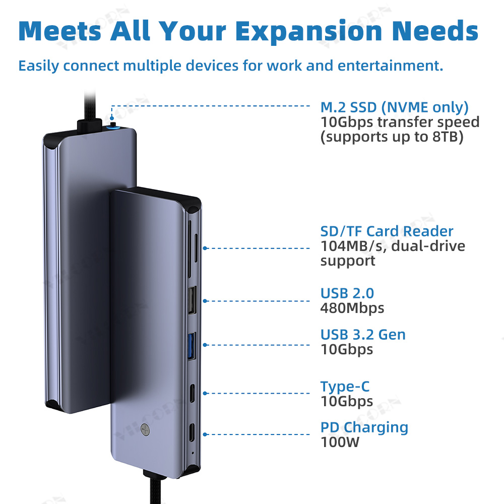 7in1 USB C ハブ MacBook Pro/Air  - Portable Ssd Enclosure のレビューと価格