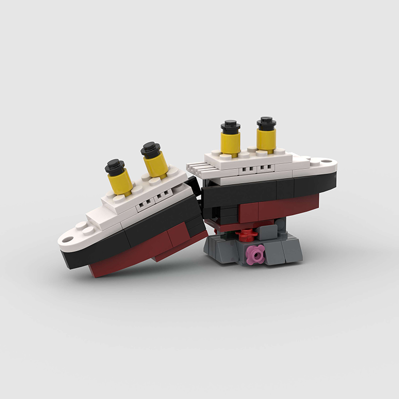 ミニ RMS タイタニック沈没船モデル半分に壊れる MOC  - Tech Diving Accessories のレビューと価格