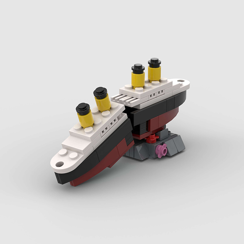 ミニ RMS タイタニック沈没船モデル半分に壊れる MOC  - Tech Diving Accessories のレビューと価格