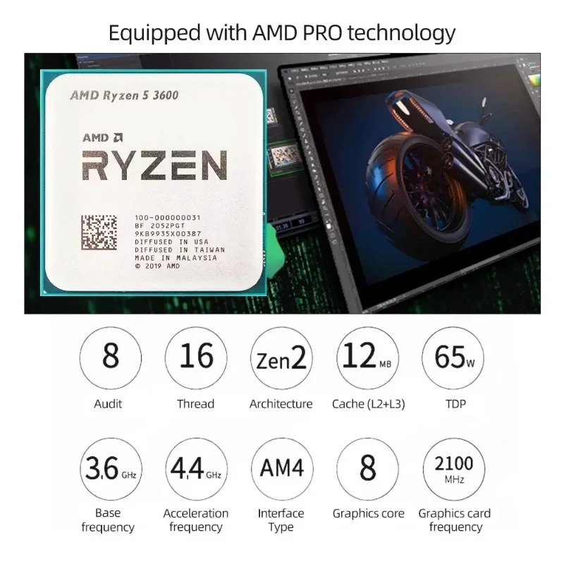 AMD Ryzen 5 3600 ソケットAM4 100%新 - Amd Cpu Ryzen 5 のレビューと価格