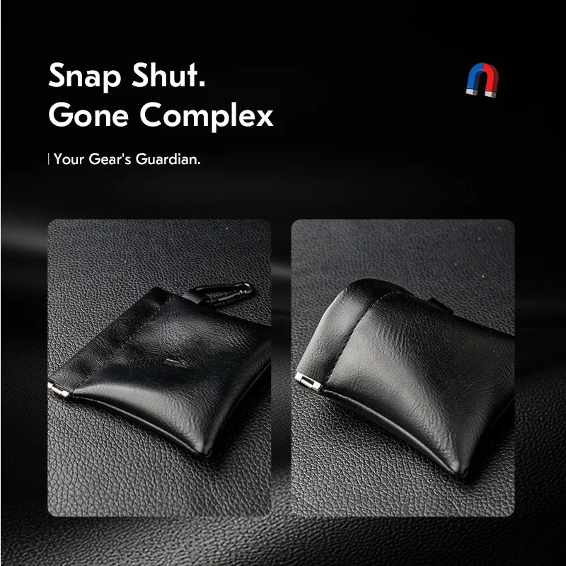 プラスケースイヤホンボックス自動閉鎖式正方形ポータブル圧縮破 - Tech Accessories Bag のレビューと価格