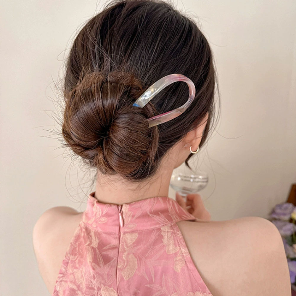 レトロなU字型ヘアクリップ レディース エレガントな気質 ポ - Tech Accessories For Women のレビューと価格