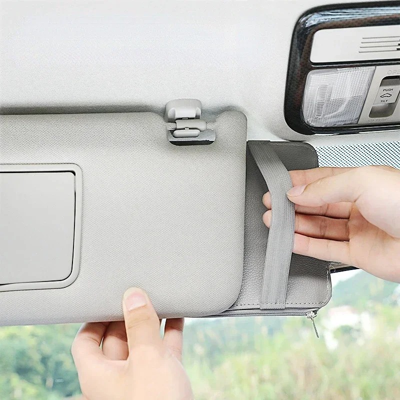 車用サンバイザーオーガナイザー マルチポケット 車内アクセサ - Tech Accessories Bag のレビューと価格