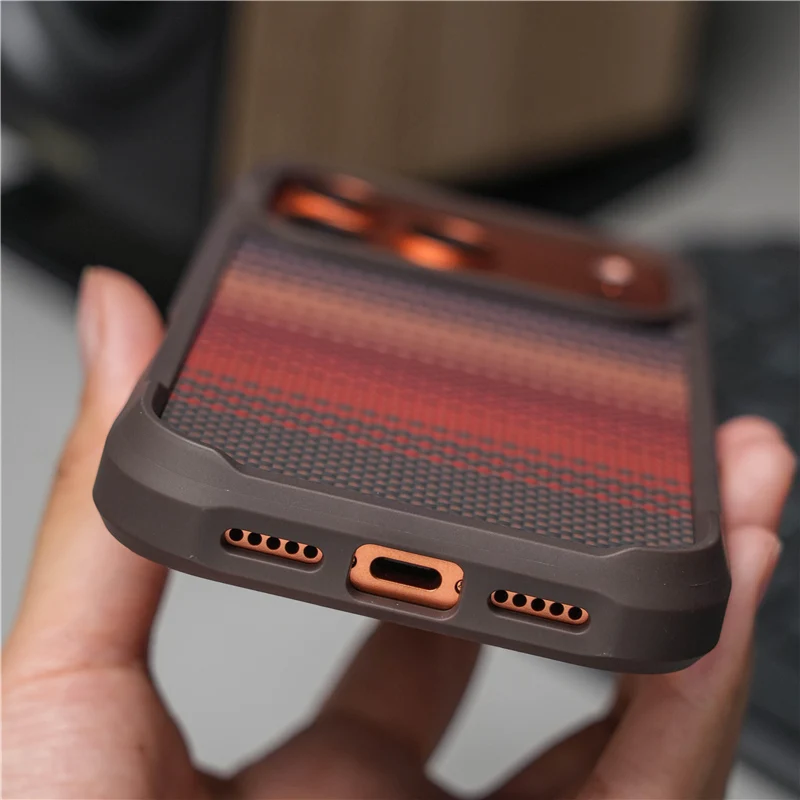 オリジナル幾何学テック織り磁気ケース iPhone 18 1 - Tech Accessories Hard Case のレビューと価格