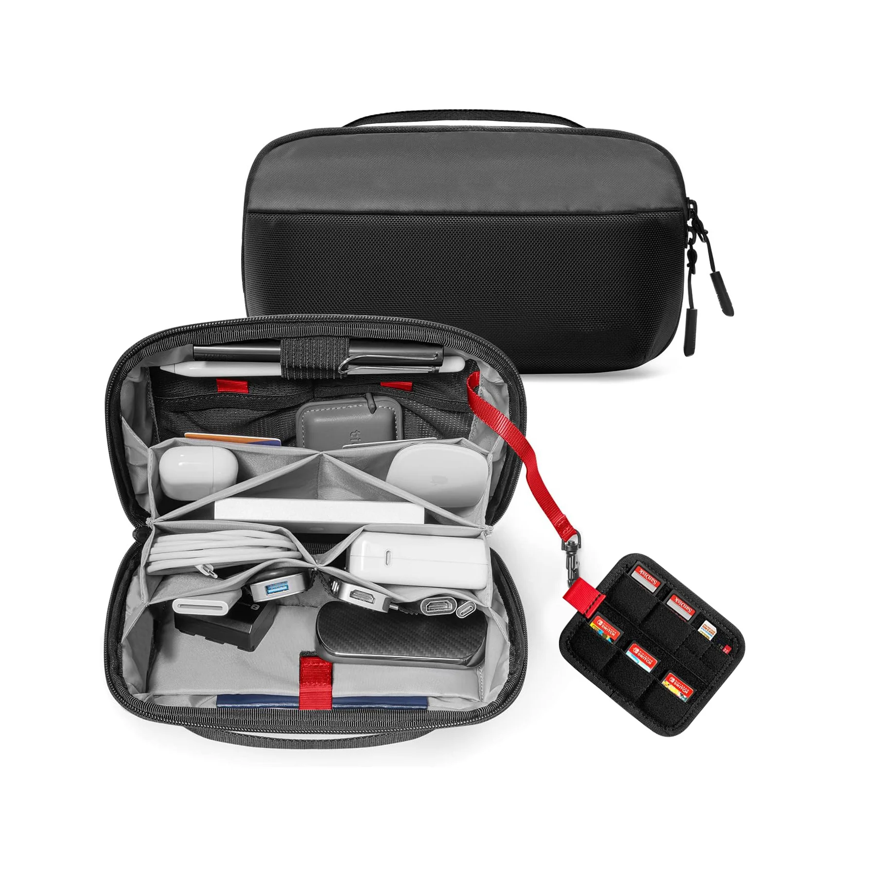 トラベルテックオーガナイザーポーチ、防水多機能電子機器アクセ - Tech Accessories Organizer のレビューと価格