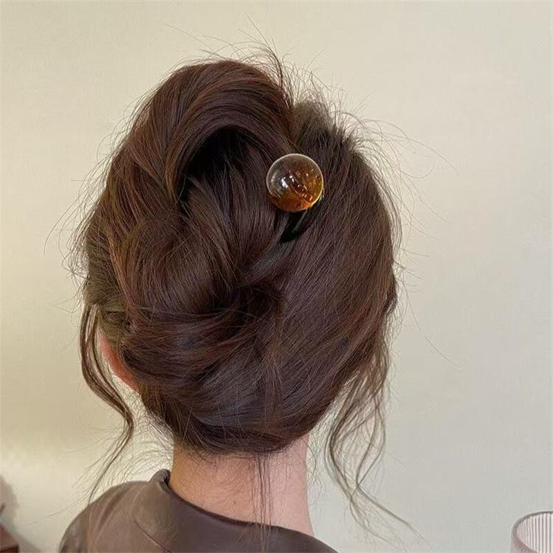 ファッションカラーパール U 字型ヘアスティックヘアピンヘア - Tech Accessories For Women のレビューと価格