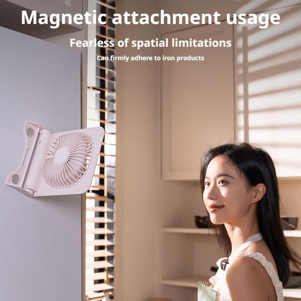 USB充電式磁気ミニデスクファンポータブル静音冷却ファンオフ - Usb Fan Silent のレビューと価格
