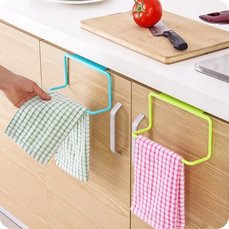 1PC プラスチック吊り下げホルダータオルラック多機能食器棚 - Tech Accessories Organizer のレビューと価格