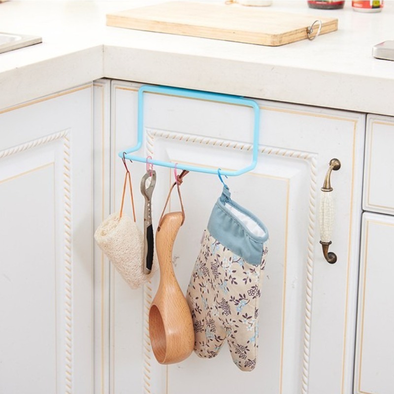 1PC プラスチック吊り下げホルダータオルラック多機能食器棚 - Tech Accessories Organizer のレビューと価格