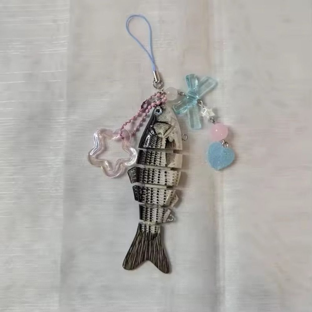 新しい手作り模擬魚キーホルダーアクリル素敵な携帯電話ストラッ - Tech Girl Accessories のレビューと価格