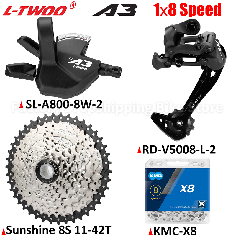 A3スピードバイクディレイラーキット,1x8, 2:1テクノ - Tech Bike Accessories のレビューと価格