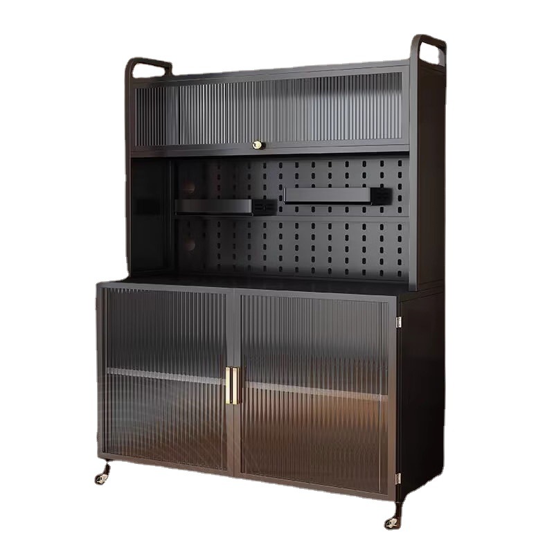 多層金属キッチン収納ラック床置きオーガナイザーキャビネット電 - Tech Accessories Organizer のレビューと価格