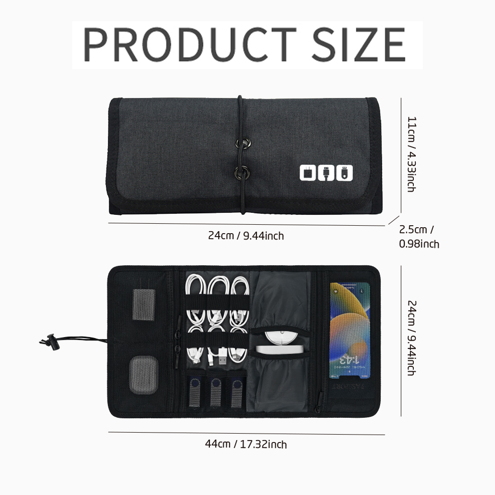テックオーガナイザーバッグ ケーブル収納ケース トラベル電子 - Tech Accessories Bag のレビューと価格