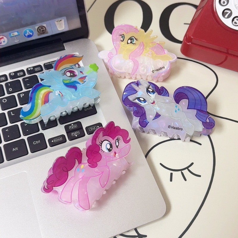 ハスブロマイリトルポニーシャークヘア爪クリップかわいい漫画ポ - Tech Accessories For Women のレビューと価格