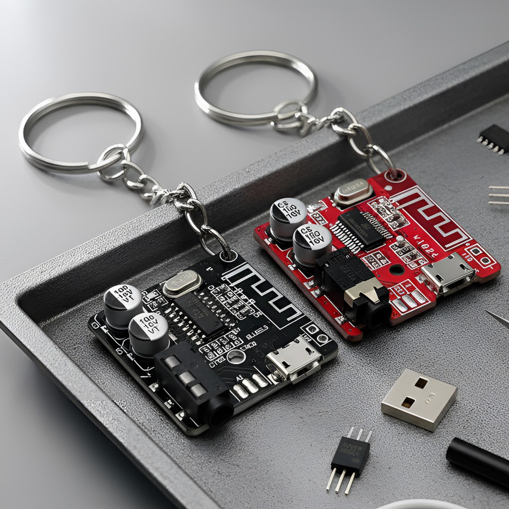 サイバーパンクスタイル回路基板キーホルダーレトロテック美学P - Tech Accessories Bag のレビューと価格