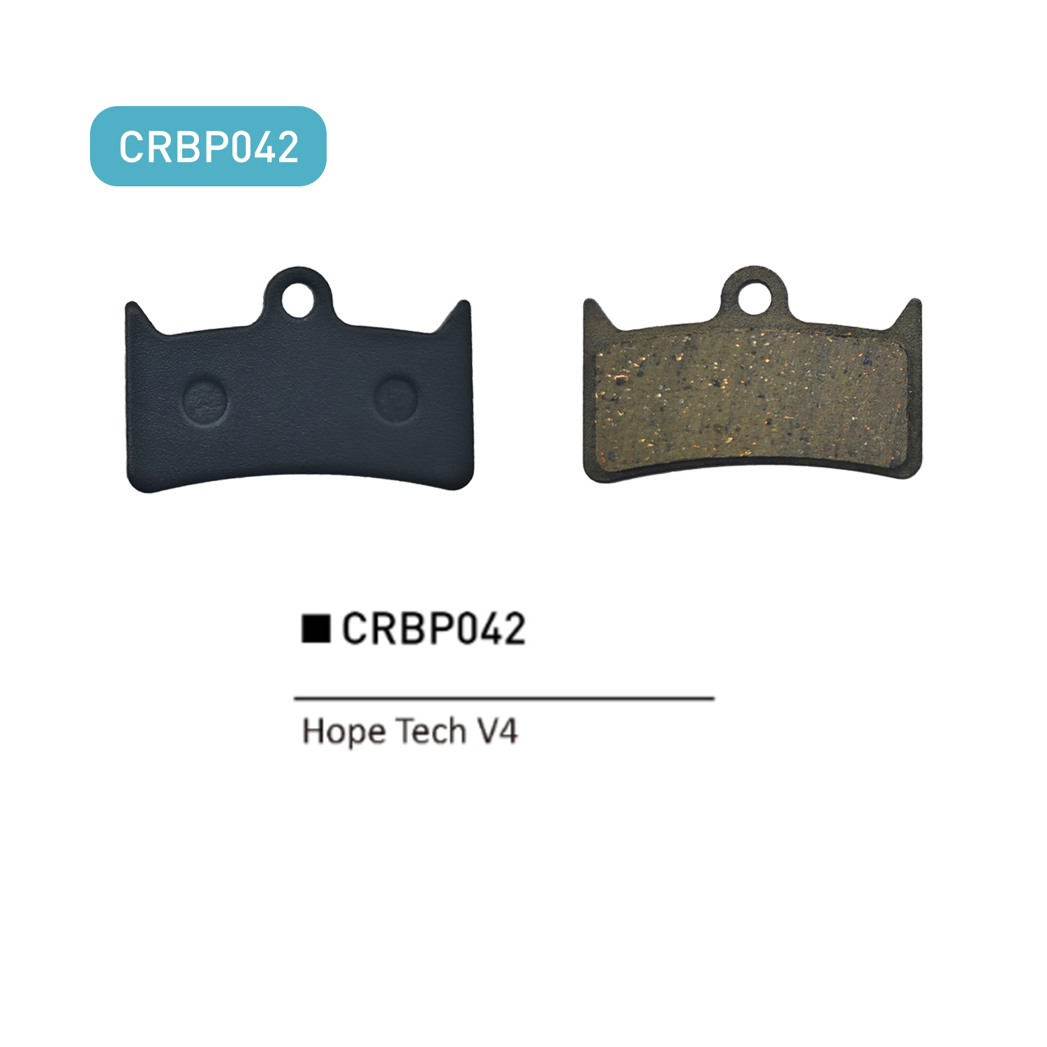 4組の自転車ディスクブレーキパッド、レジンセミメタル、Hop - Tech Bike Accessories のレビューと価格