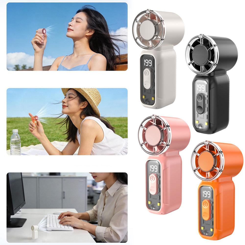 USB充電式ミニハンドヘルドファン、超静音デジタルディスプレ - Usb Fan Silent のレビューと価格