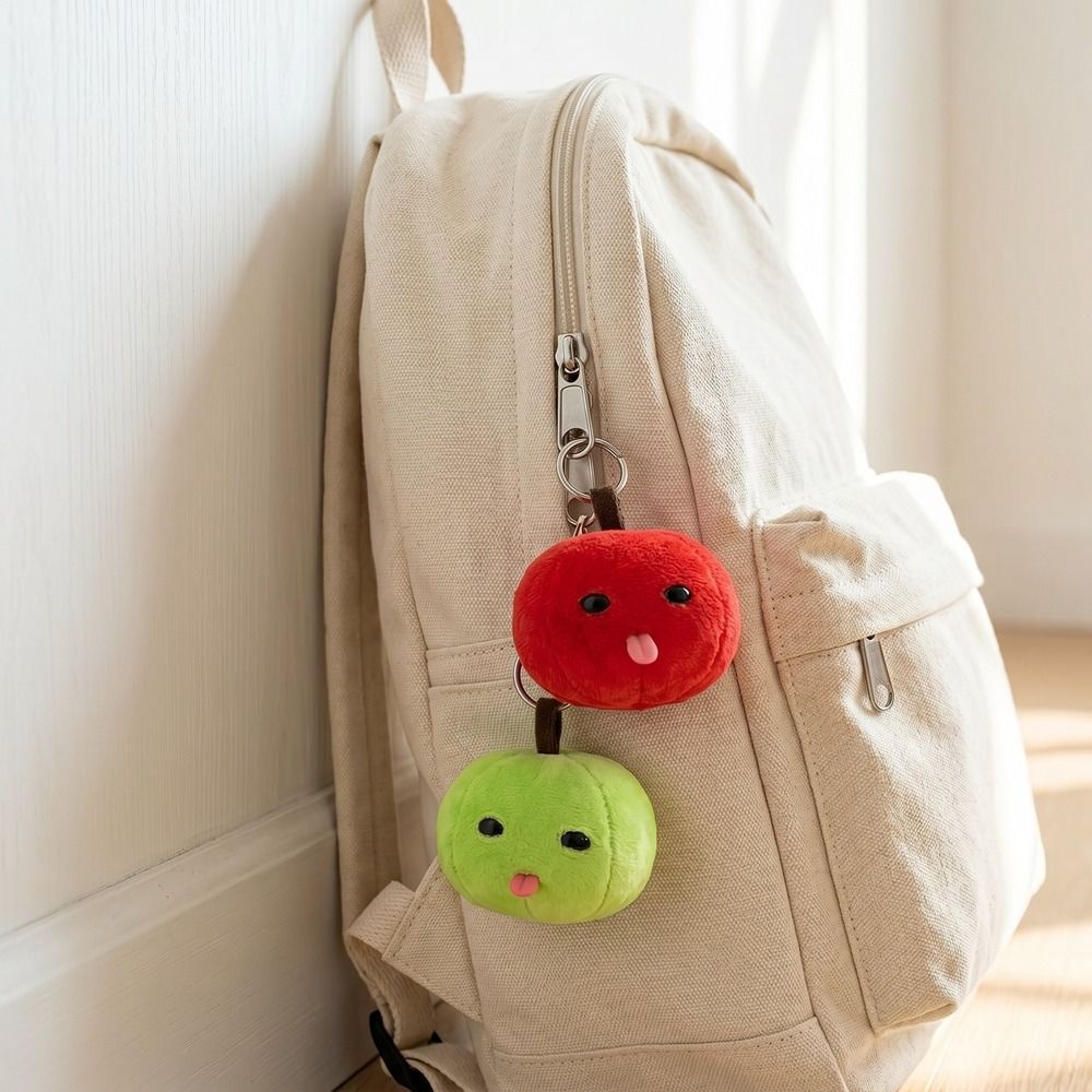 財布チャームグリーンレッドフルーツぬいぐるみキーホルダーソフ - Tech Girl Accessories のレビューと価格