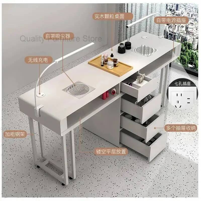 ポータブルスリムネイルデザイナーテックテーブルモダンテーブル - Tech Table Accessories のレビューと価格
