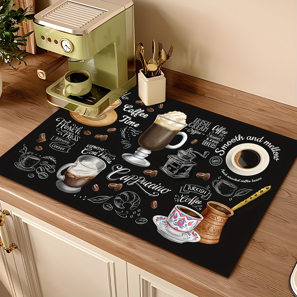 VIKAMA ヴィンテージコーヒーマシンマット 吸収性、滑り - Tech Table Accessories のレビューと価格