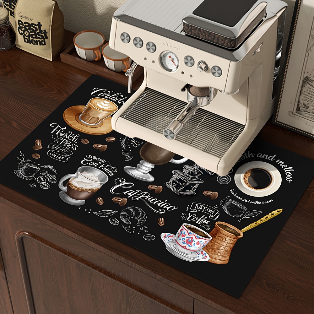 VIKAMA ヴィンテージコーヒーマシンマット 吸収性、滑り - Tech Table Accessories のレビューと価格