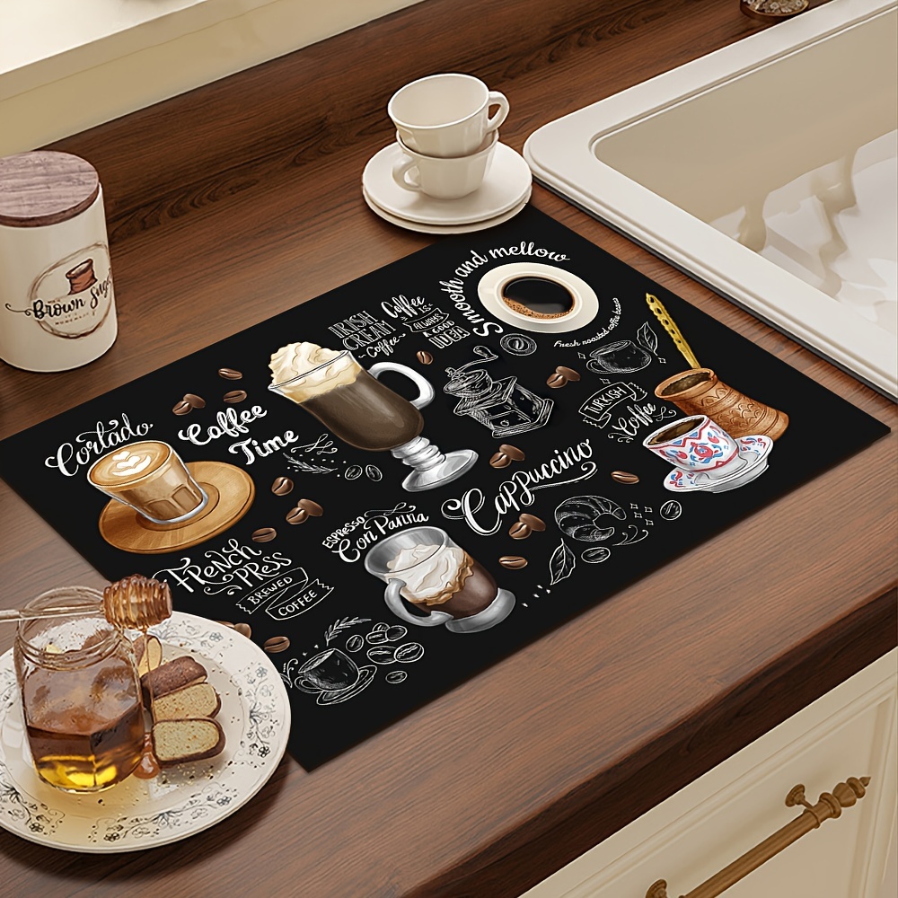 VIKAMA ヴィンテージコーヒーマシンマット 吸収性、滑り - Tech Table Accessories のレビューと価格