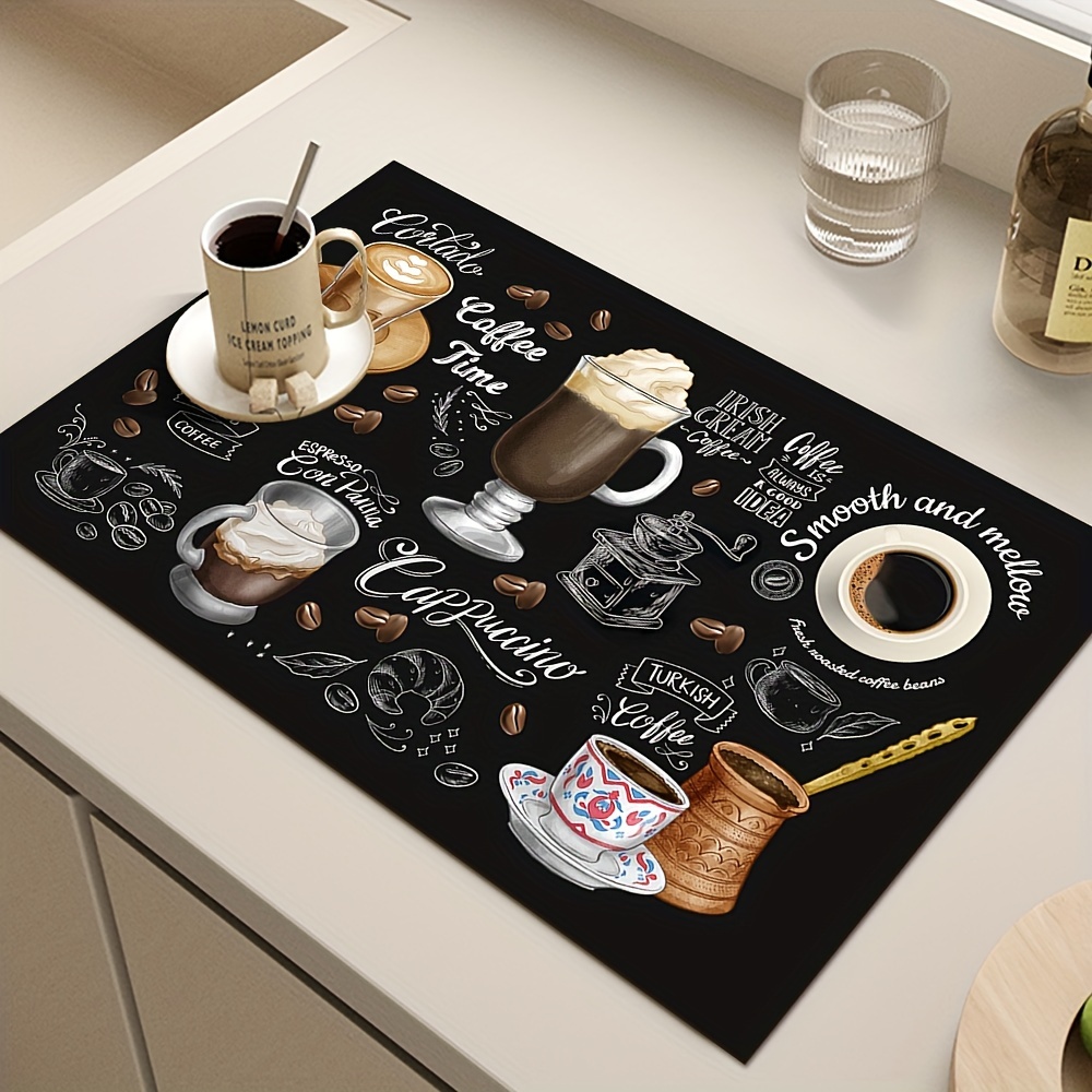 VIKAMA ヴィンテージコーヒーマシンマット 吸収性、滑り - Tech Table Accessories のレビューと価格