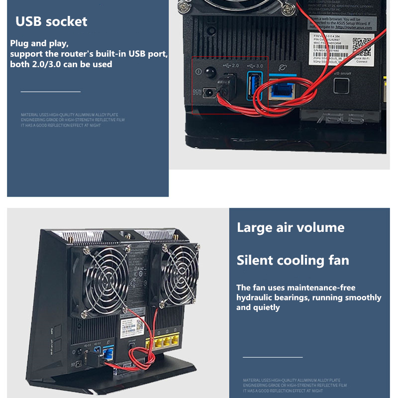 デュアルファン-ワイヤレス空気清浄機,5v,usbプラグ,R - Usb Fan Silent のレビューと価格