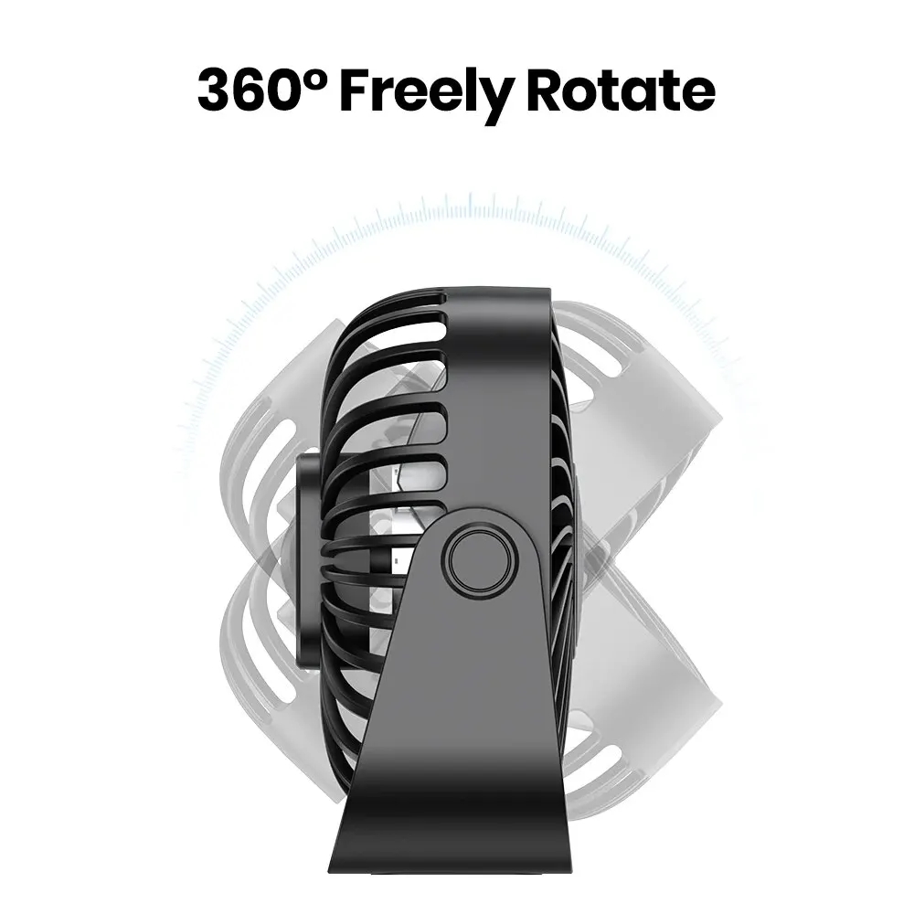 キャンプ用4インチUSBミニポータブルファン、3段階速度調整 - Usb Fan Silent のレビューと価格