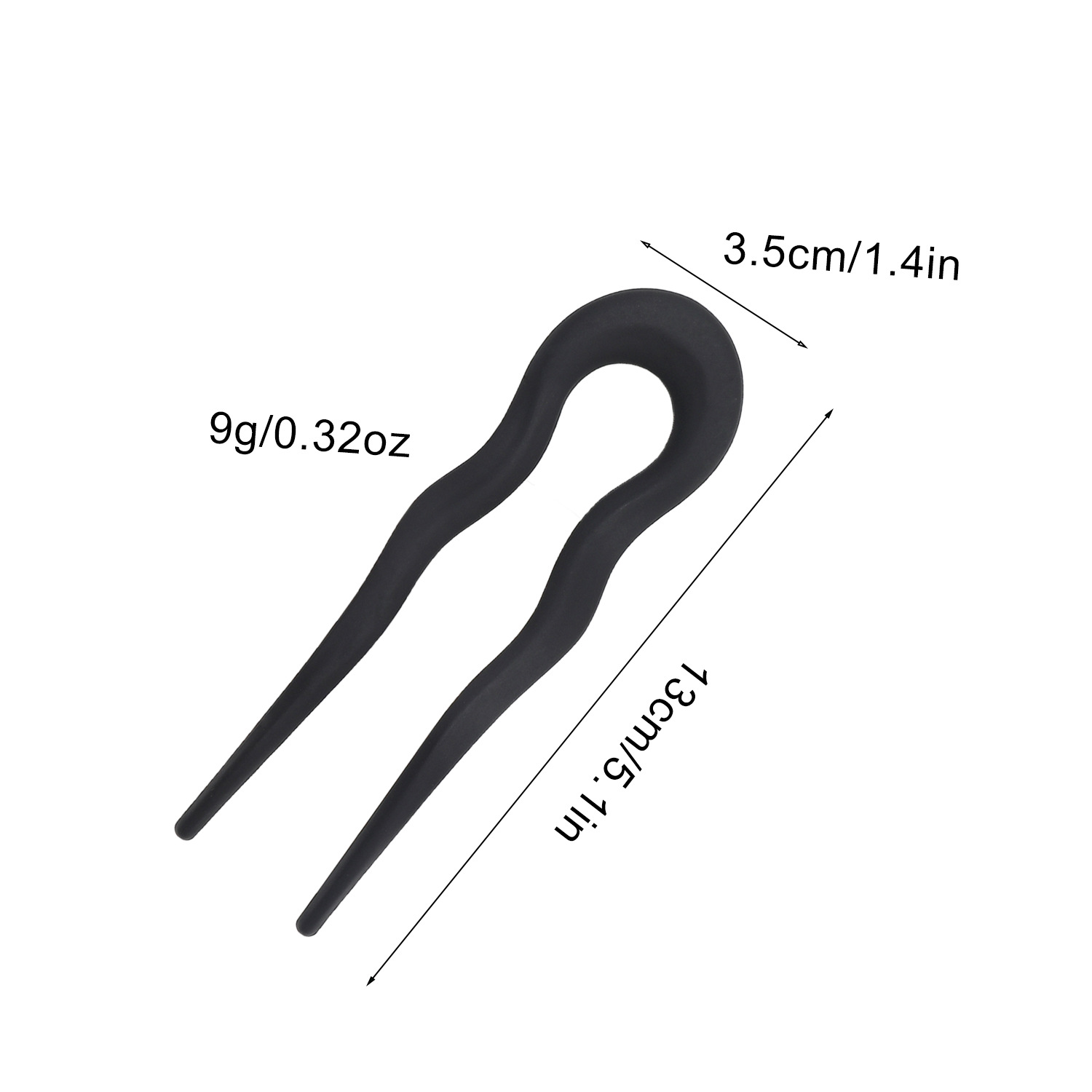 1/4 個シンプルなつや消し U 字型ヘアクリップ女性のため - Tech Accessories For Women のレビューと価格