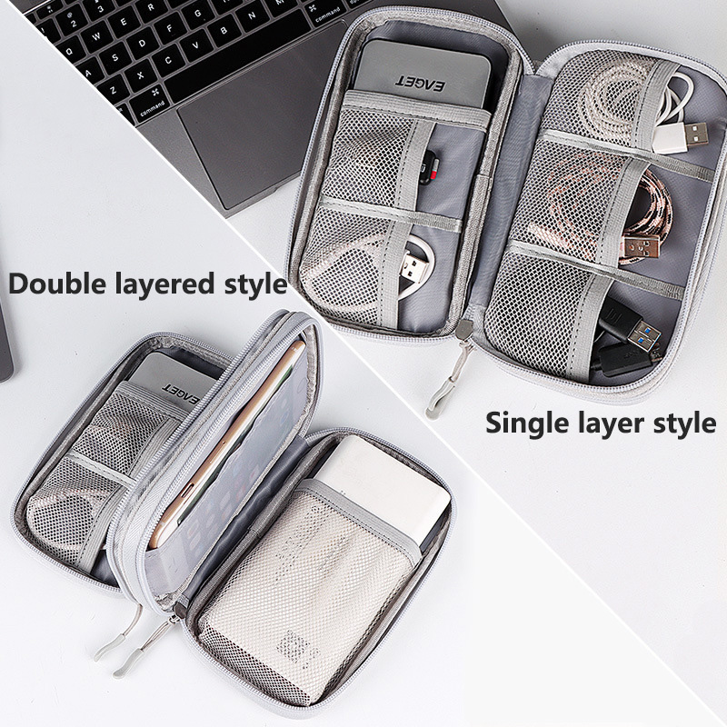 多色ポータブルトラベルデジタル収納バッグ - 充電器、USB - Tech Accessories Organizer のレビューと価格
