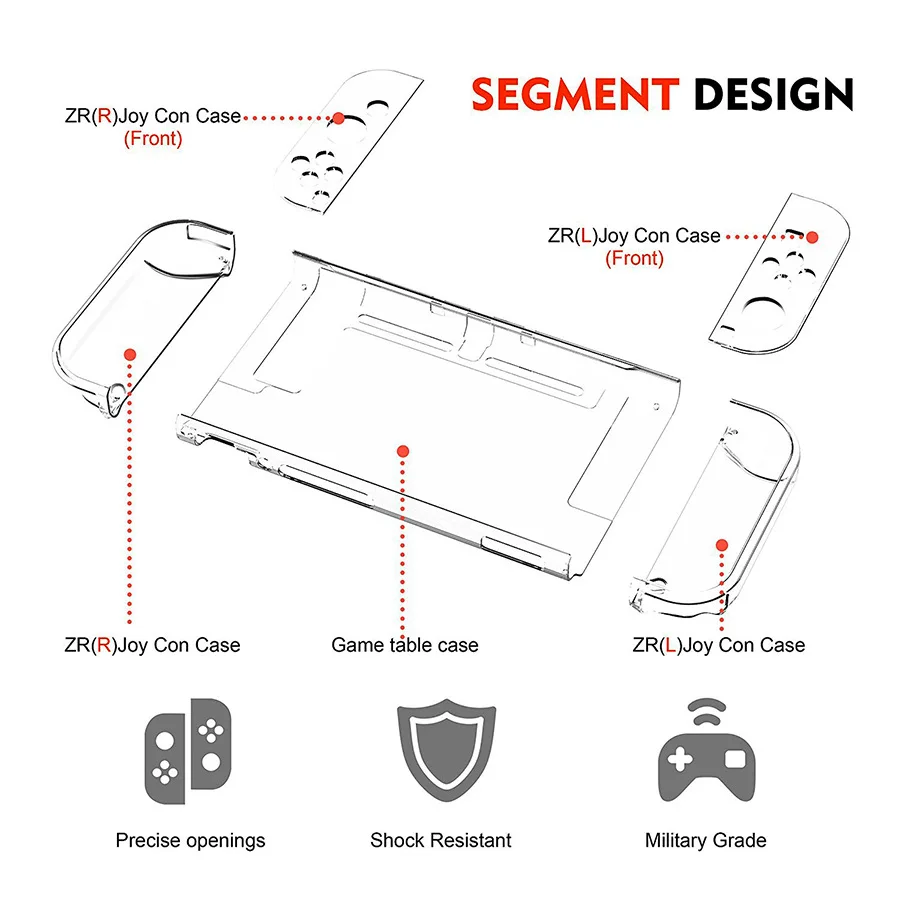 6 で 1 キットバッグニンテンドースイッチアクセサリー E - Tech Accessories Hard Case のレビューと価格